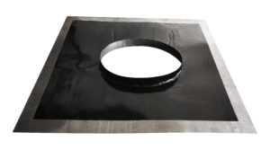 Chimney DPC tray with oval hole and spigot
