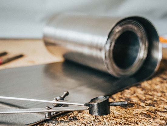 Roll Of Lead Before Being Welded