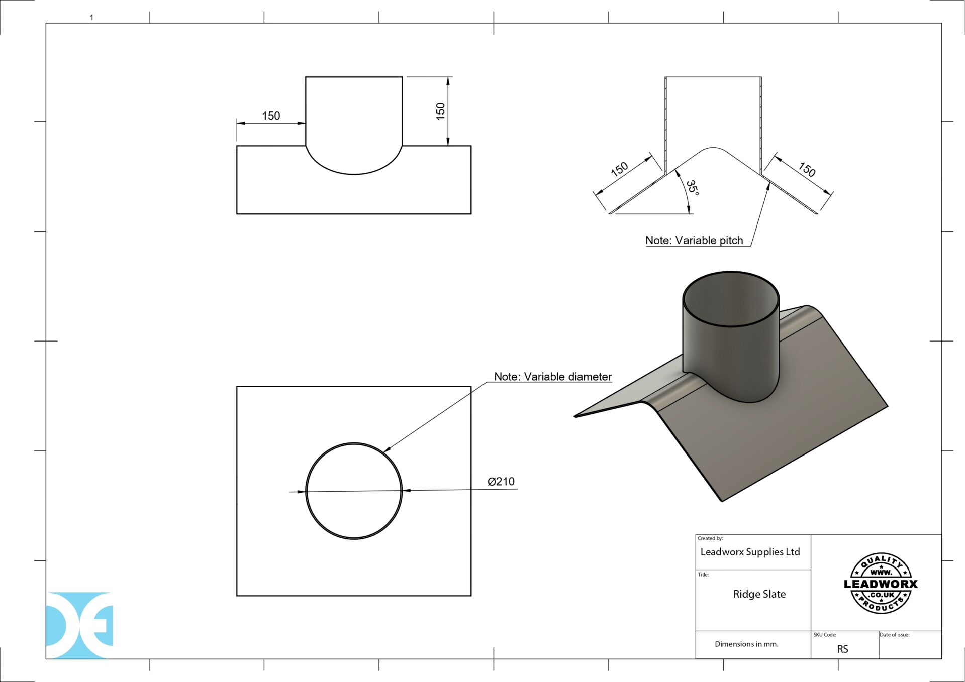 Ridge Slate Specifications